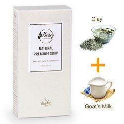 Beany / "Clay + Goat's Milk"  Набор мыла 2x120 CLGM