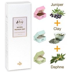 Beany / "Juniper + Clay + Daphne" Набор мыла 3x120 JNCLDP