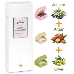 Beany / "Juniper + Argan + Olive" Набор мыла 3x120 JNAROL