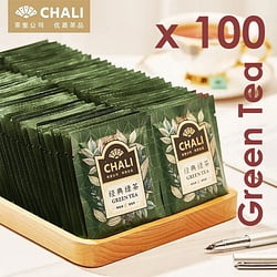 Chali / Чай пакетированный упаковка Green Tea / 100 шт.
