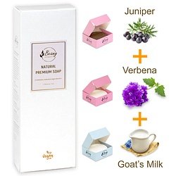 Beany / "Juniper + Verbena + Goat's Milk" Набор мыла 3x120 JNVBGM