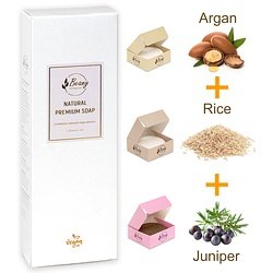 Beany / "Argan + Rice + Juniper" Набор мыла 3x120 ARRCJN