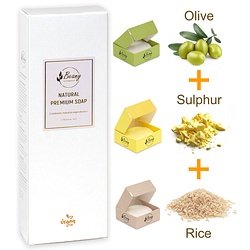 Beany / "Olive + Sulphur + Rice" Набор мыла 3x120 OLSRRC